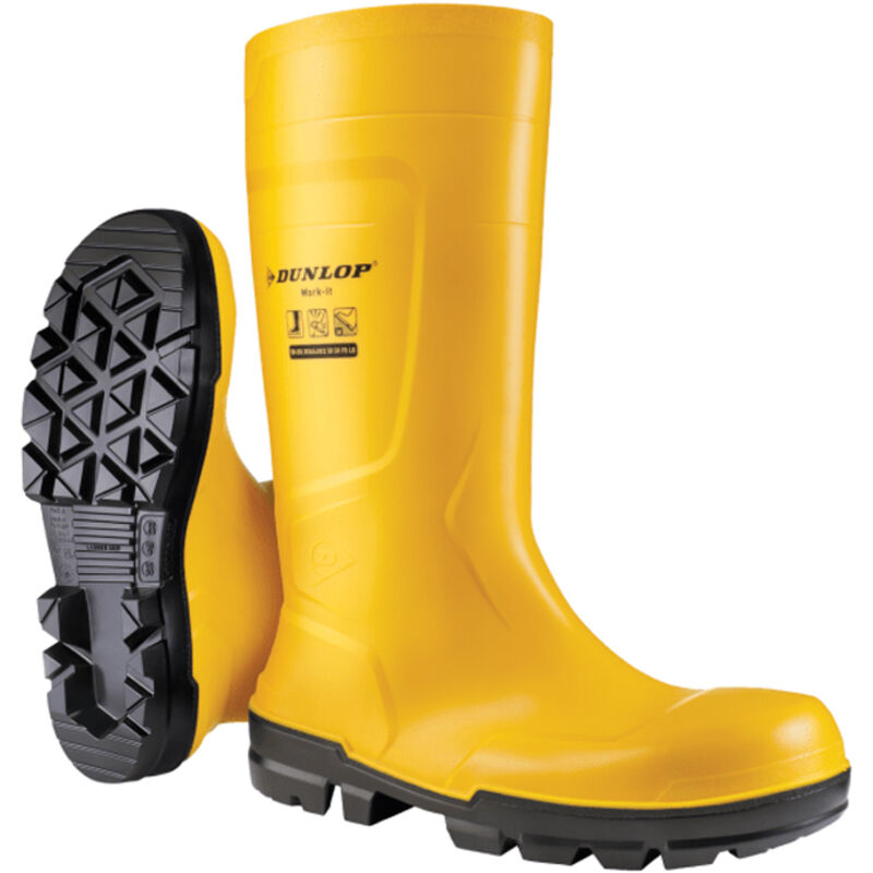 foto del prodotto dunlop stivali da lavoro nb2jf01 s5 sr in pvc 42 giallo scuro