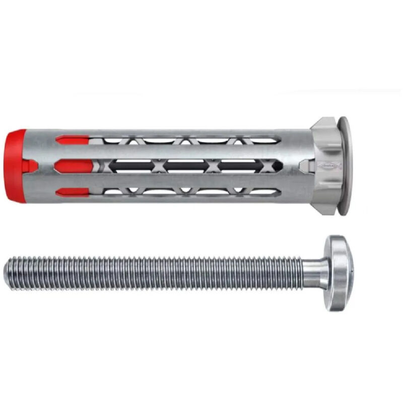foto del prodotto duohm 4x55 tassello metallico per corpi cavi con testa cilindrica, zoccolo pz, 20 pezzi
