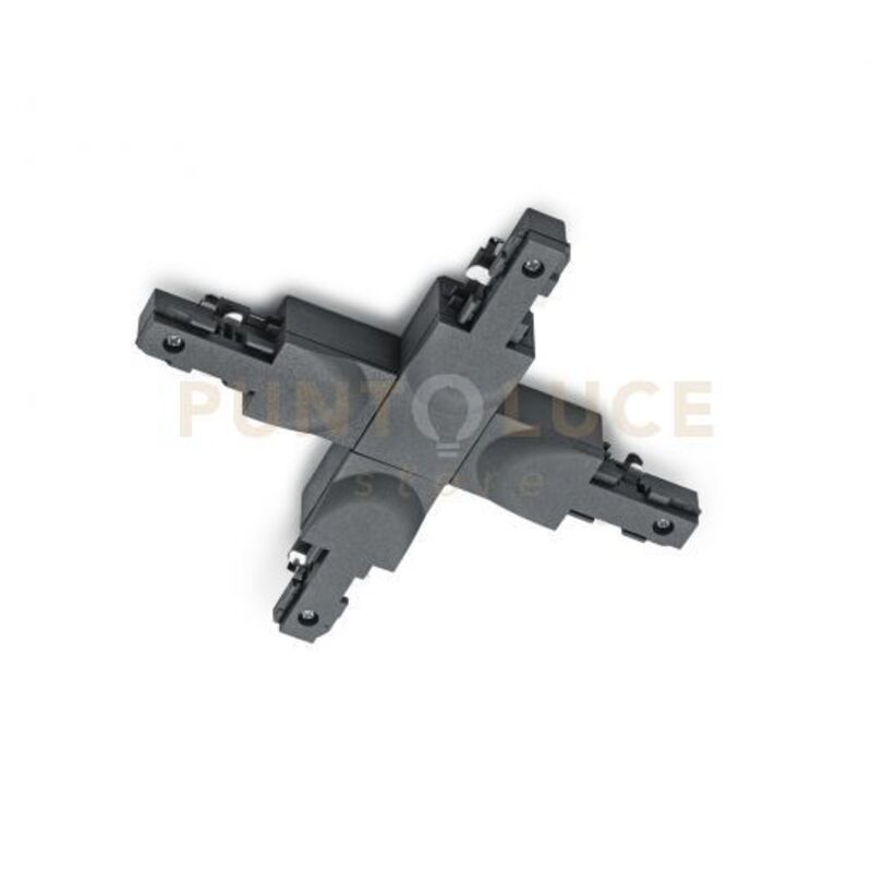 foto del prodotto duoline raccordo a croce nero l. 17cm x h. 16cm per sistema binario