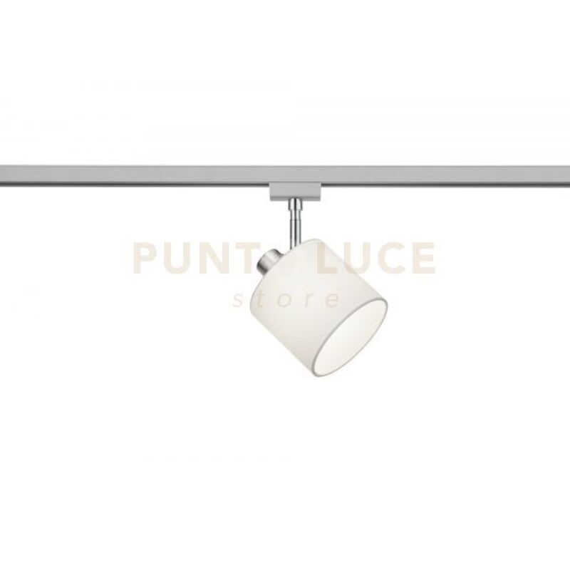 foto del prodotto duoline tommy spot orientabile paralume bianco d. 12cm per sistema binario 1 luce attacco e14