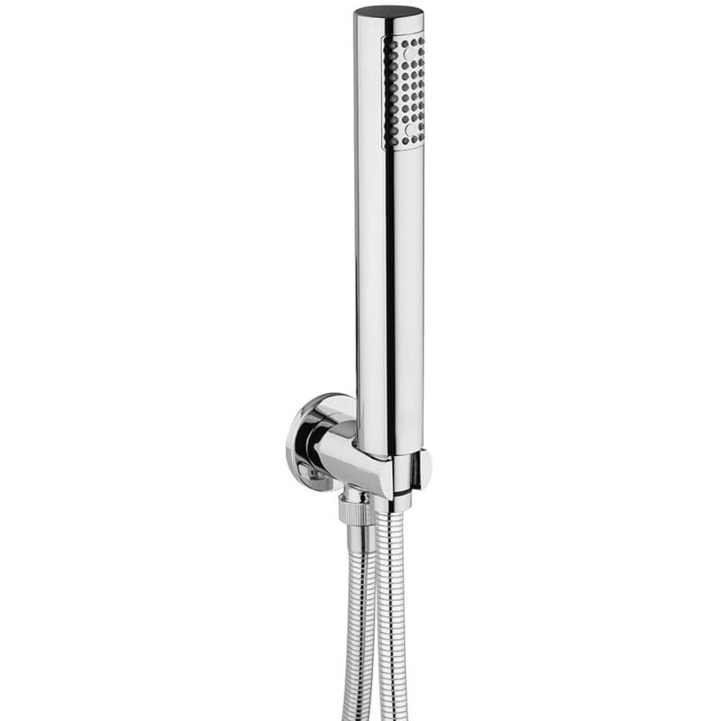foto del prodotto duplex doccia a parete anticalcare tonda in ottone cromo jacuzzi rubinetteria diametro 2,4 cm 0kc00901ja00