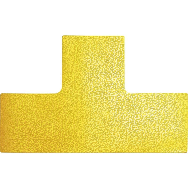 foto del prodotto durable 170004 segnaletica da pavimento forma a t, confezione da 10 pezzi, giallo