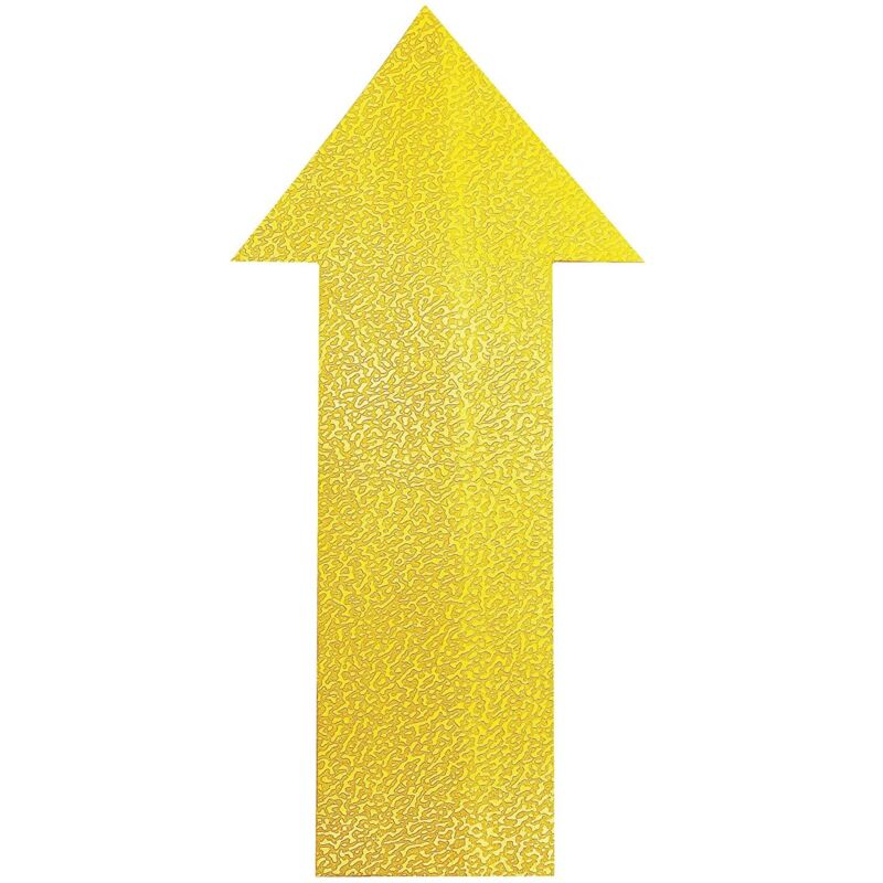 foto del prodotto durable 170504 segnaletica da pavimento forma a freccia, confezione da 10 pezzi, giallo