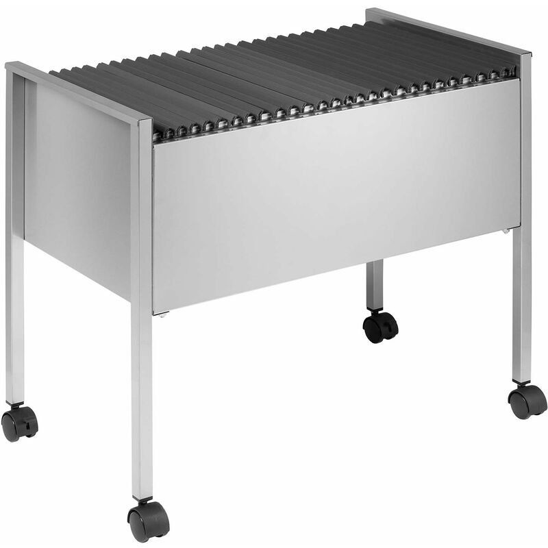 foto del prodotto durable 309523 economy 80 a4, carrello per cartelle sospese , capacit 80 cartelle, 655x592x368 mm, argento