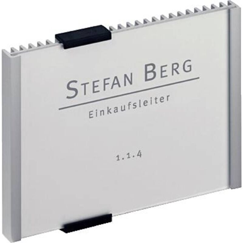 foto del prodotto durable insegna della porta info sign 4801 l x a 149 mm x 105.5 mm metallico, argento 480123