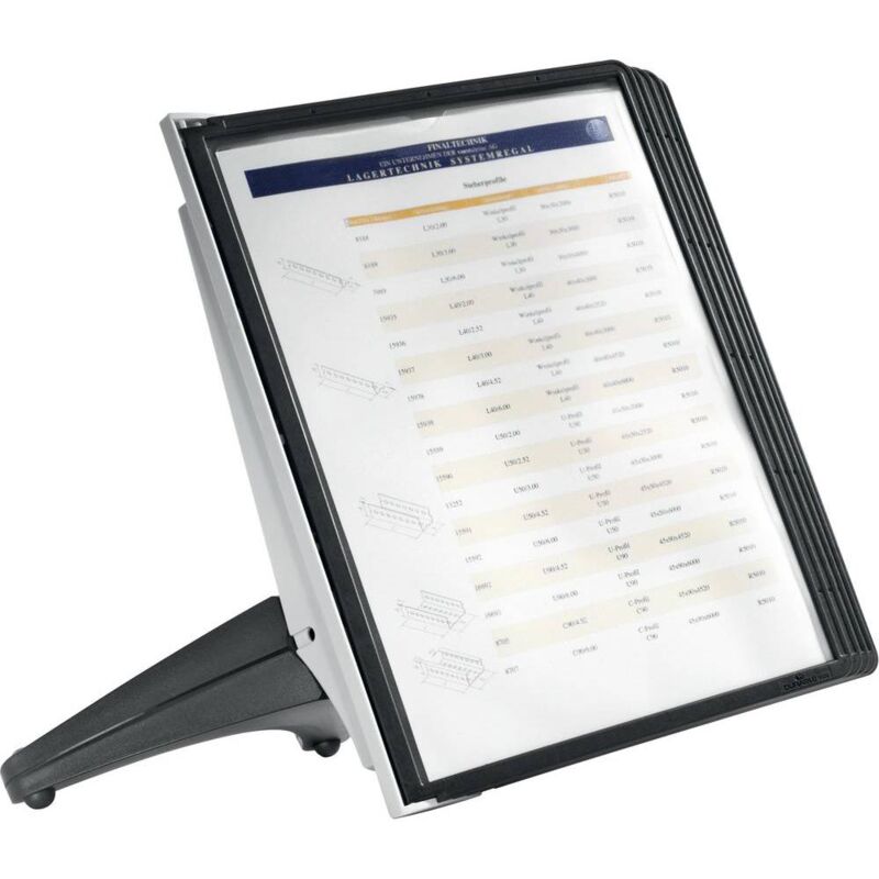 foto del prodotto durable piedistallo per pannello espositivo sherpa soho 5 5540 nero din a4 numero di display inclusi 5