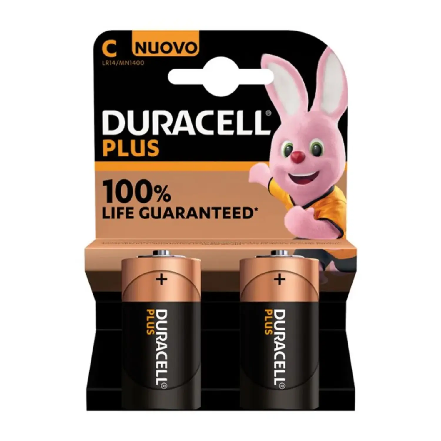 foto del prodotto duracell batteria alcalina duracell 2 pezzi mezza torcia c