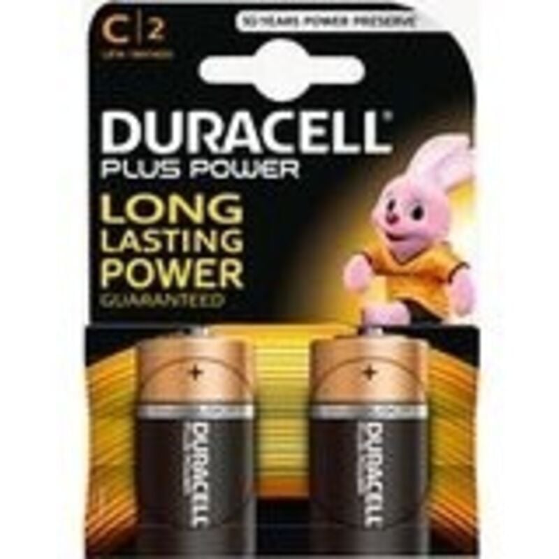 foto del prodotto duracell batteria alcalina mezzatorcia mn1400 bl.2 1 2t cod. du0301 