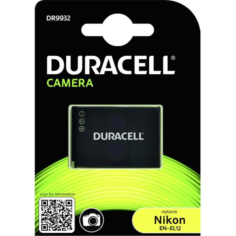 foto del prodotto duracell batteria li ion 1000 mah per nikon coolpix a1000, a900, aw120, aw130, p340, s9600, s9900, w300 keymission 170, 360