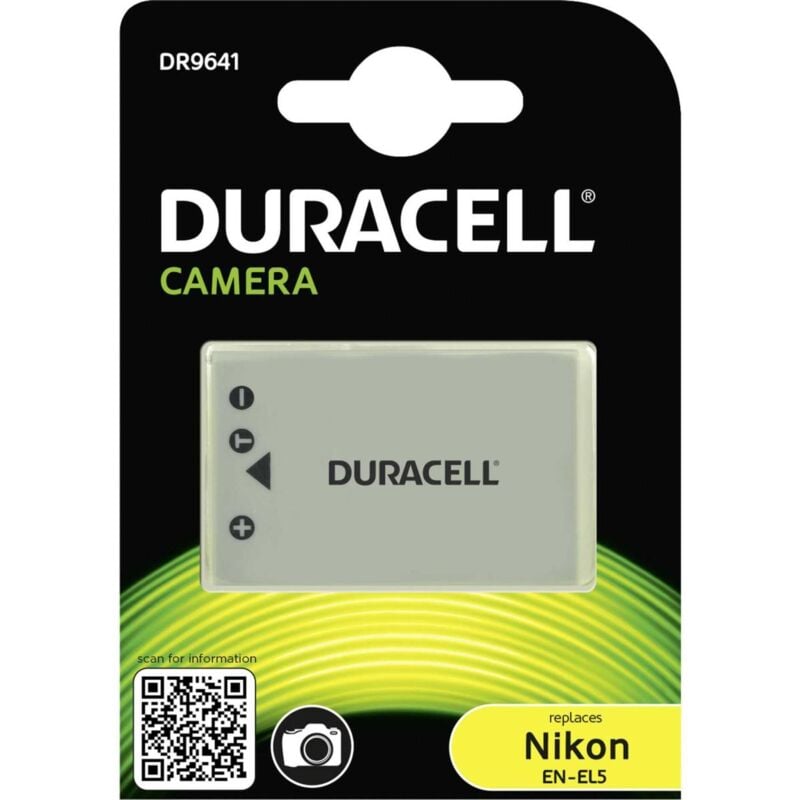 foto del prodotto duracell batteria li ion 1150 mah per nikon coolpix 5900, 7900, p100, p3, p4, p5000, p5100, p520, p530, p6000, p80, p90, s10