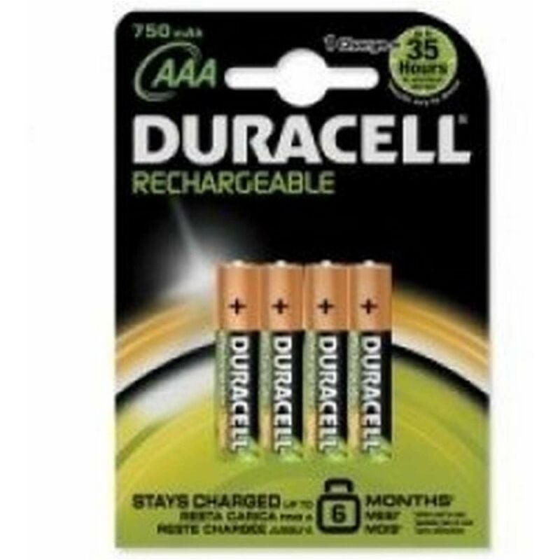 foto del prodotto duracell batterie ricaricabili ministilo aaa 750mah conf. 4pz