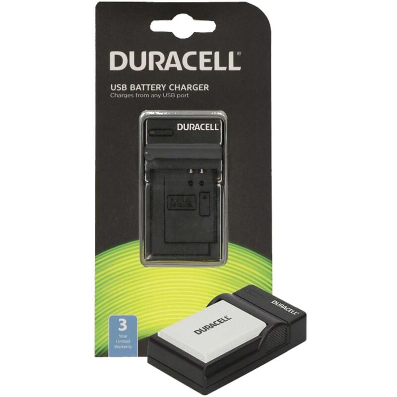 foto del prodotto duracell caricabatterie usb nero per nikon coolpix p100, p3, p4, p500, p5000, p510, p5100, p520, p530, p6000, p80, p90, s10