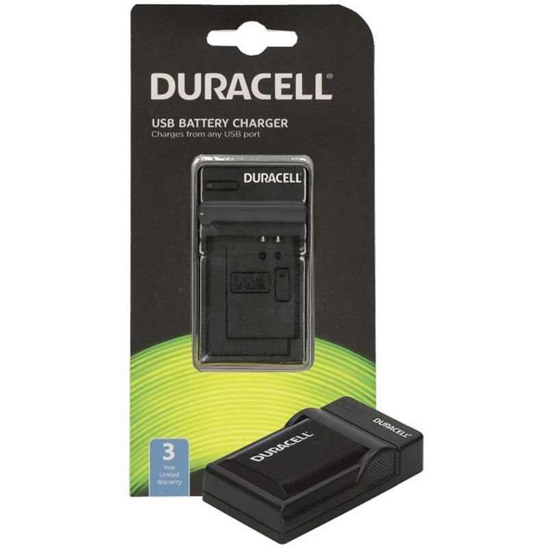 foto del prodotto duracell caricabatterie usb nero per z cam e2c blackmagic micro studio camera 4k canon eos 5d, 5ds, 60, 6d, 70, 7d, 90