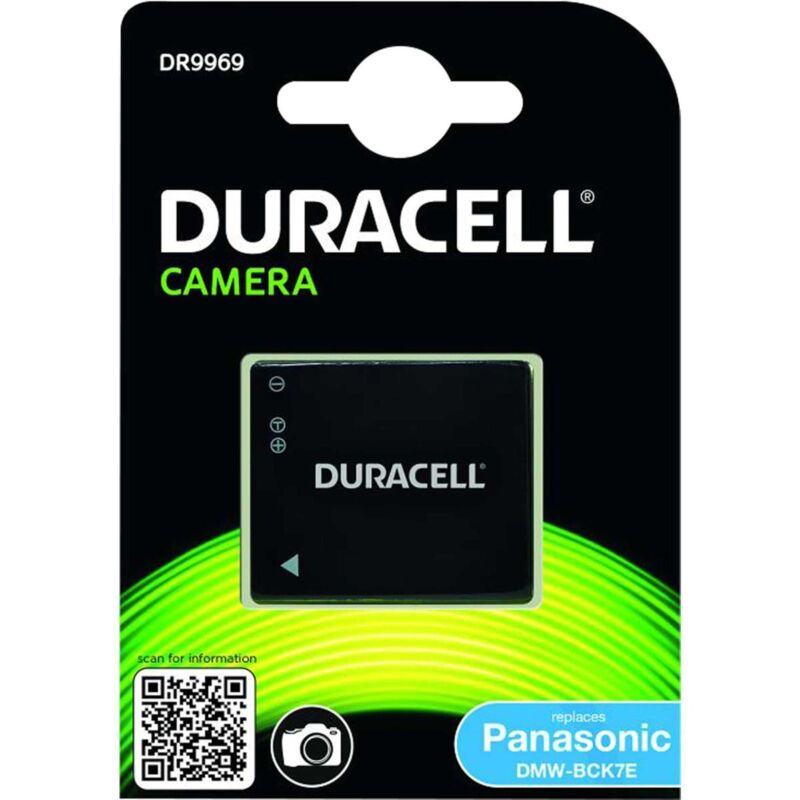 foto del prodotto duracell dr9969 batteria li ion 700 mah per panasonic lumix dmc fp7ep k, fp7ep r, fs18, fs22, s1eg k, s1ep k, s1k, s3ep a, s3ep k