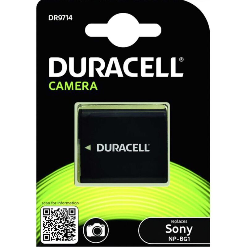 foto del prodotto duracell np bg1 batteria ricaricabile fotocamera sostituisce la batteria originale camera np bg1 3.7 v 1020 mah