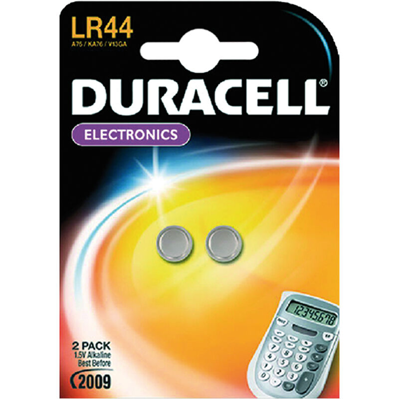 foto del prodotto duracell pila a bottone lr44 pz 2 1,5 v