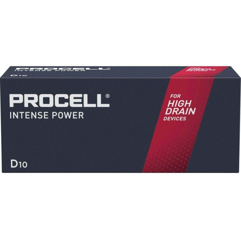 foto del prodotto duracell procell procell intense mn1300 batteria torcia d 1.5 v 10 pz.