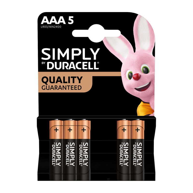 foto del prodotto duracell simply alcalina ministilo 5 pezzi
