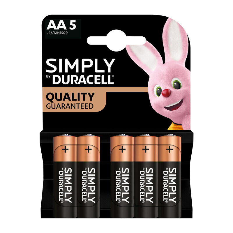 foto del prodotto duracell simply alcalina stilo 5 pezzi