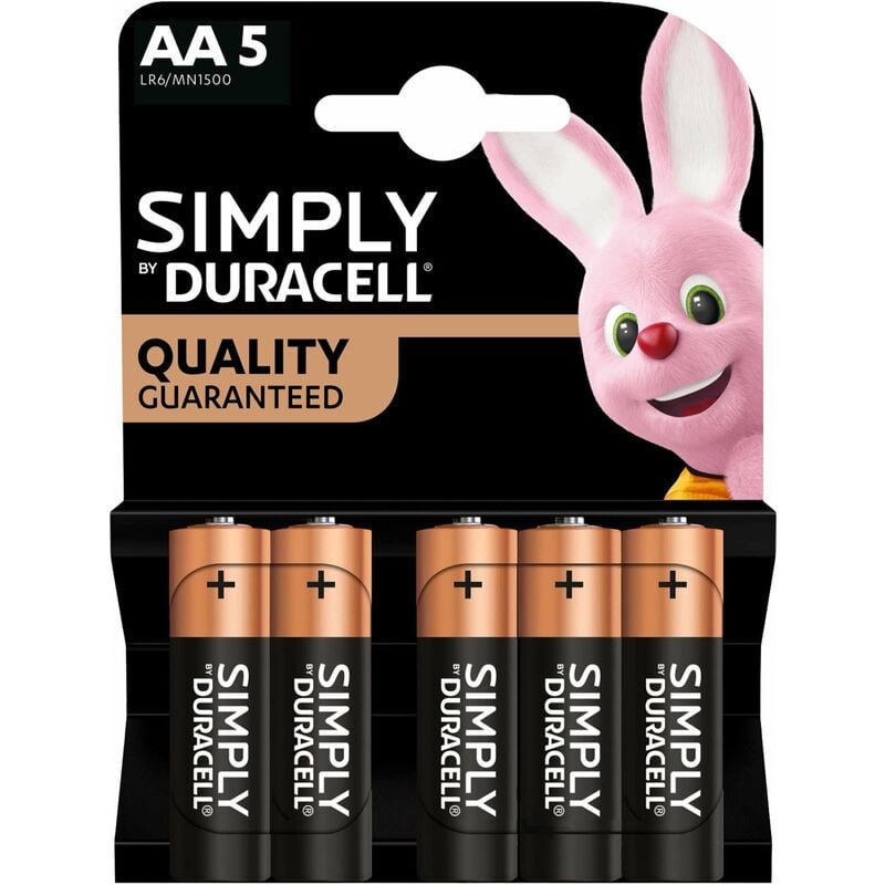foto del prodotto duracell simply alcalina stilo bl.5 pz