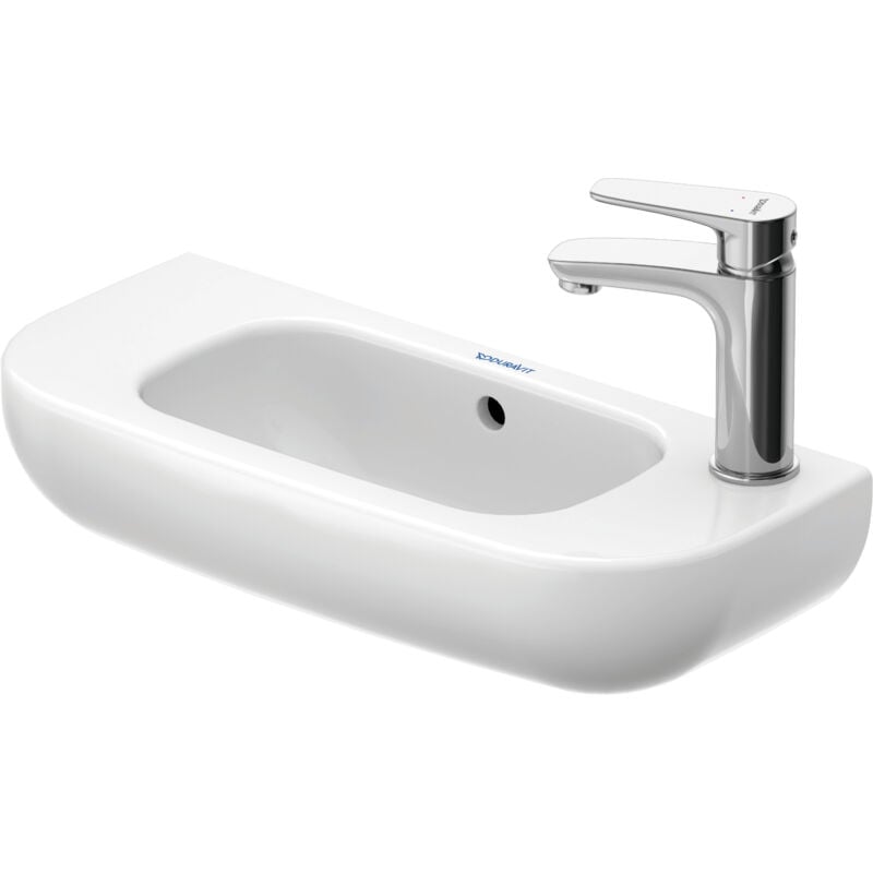 foto del prodotto duravit d code lave mains, avec trou pour robinetterie gauche,