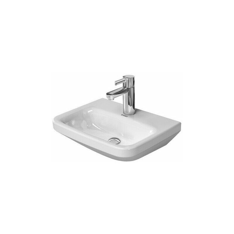 foto del prodotto duravit durastyle lavabo senza troppopieno con piattaforma per rubinetteria 450x335mm 1 foro bianco
