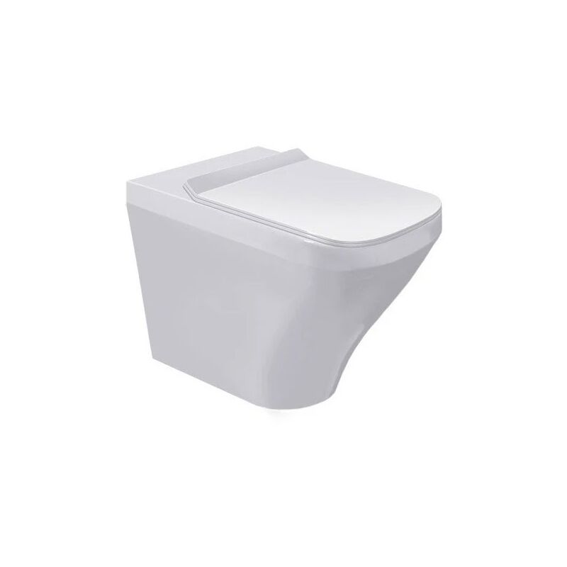 foto del prodotto duravit durastyle vaso wc a pavimento a cacciata, a filo parete, per cassetta a incasso o esterna non inclusa, senza sedile, con scarico