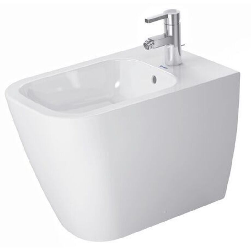 foto del prodotto duravit happy d.2 bidet filo muro a pavimento venduto senza rubinetto.