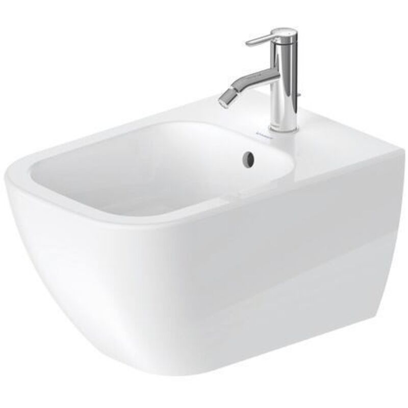 foto del prodotto duravit happy d.2 bidet sospeso venduto senza rubinetto.