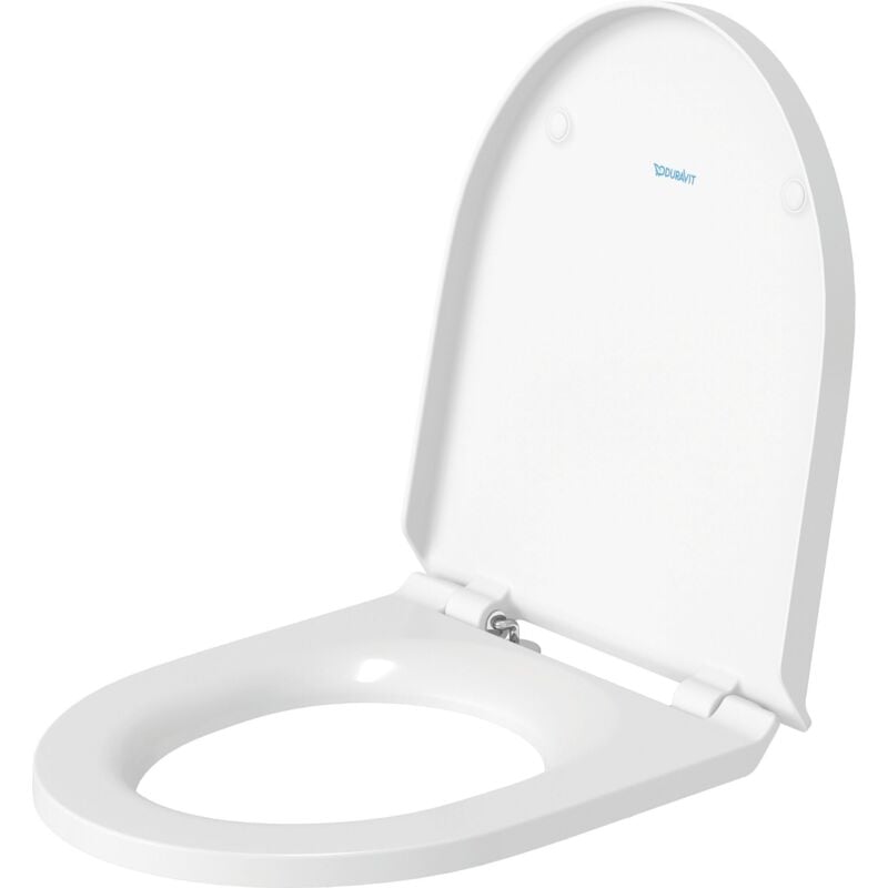 foto del prodotto duravit no.1 coperchio wc bianco con freno di caduta e cerniera in acciaio inox - 0020790000