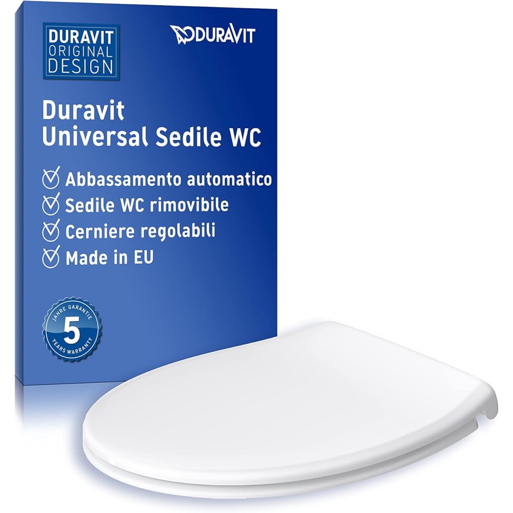 foto del prodotto duravit sedile wc universale, tavoletta wc universale con chiusu