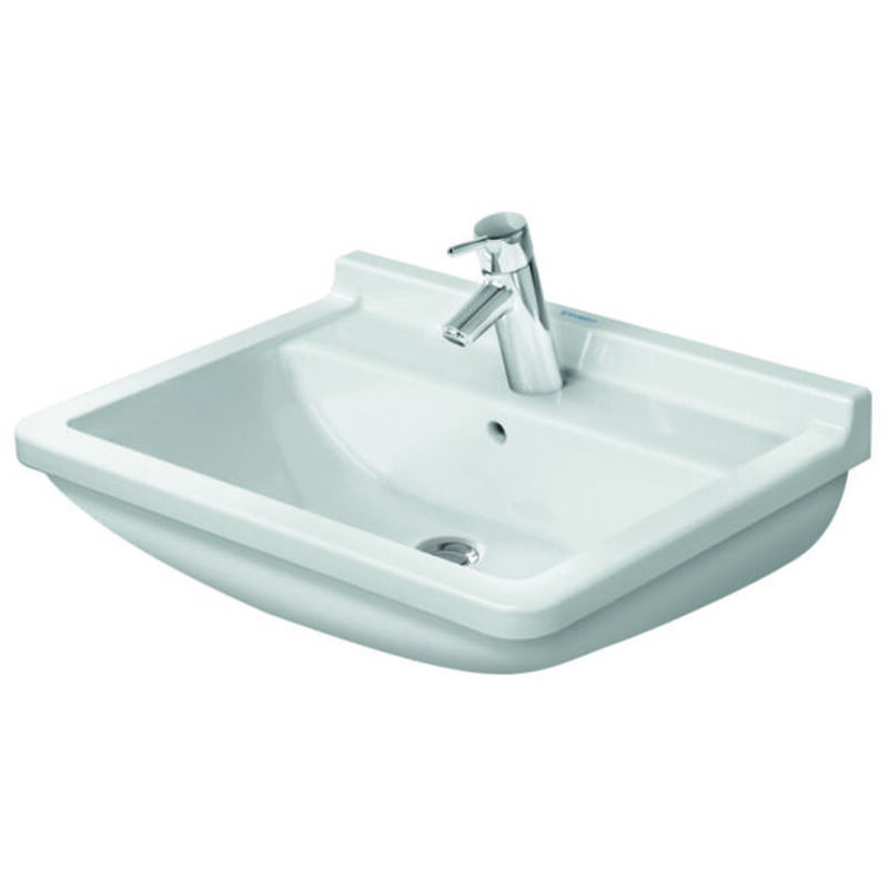 foto del prodotto duravit starck 3 lavabo 60x45 cm, con 1 foro per miscelatore, bianco 0300600000