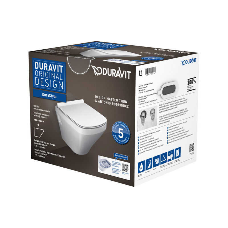 foto del prodotto duravit toilettes murales durastyle compact ensemble sans rebord