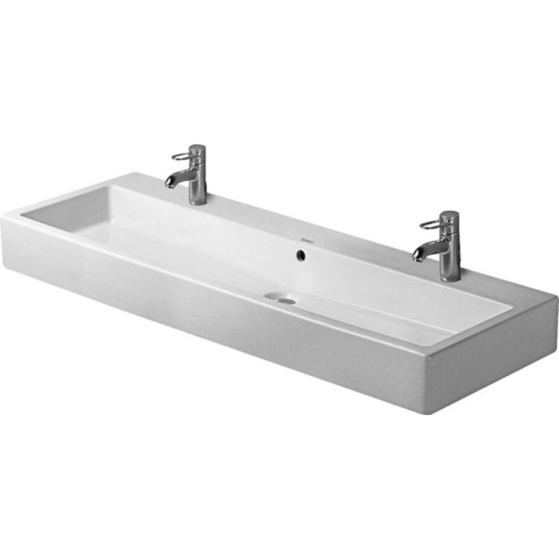 foto del prodotto duravit vero lavabo, 1200x470mm avec trop plein, 2 trous pour