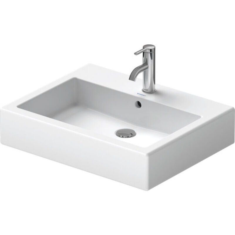 foto del prodotto duravit vero lavabo da mobile 60x47 cm, con 1 foro per miscelatore, bianco alpino 0454600027