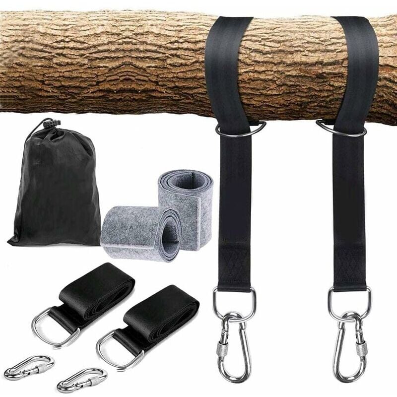 foto del prodotto durevole supporto per amaca da esterno cinghie per appendere resistenti con gancio per altalena carico massimo 550 kg per amaca da giardino altalena