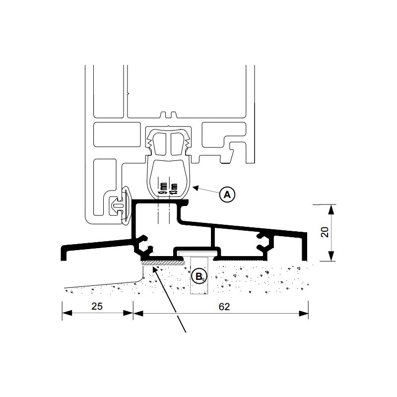 foto del prodotto duval bilcocq olt l2 davanzale in pvc bilcocq pvc bianco 6,03 m olt l2