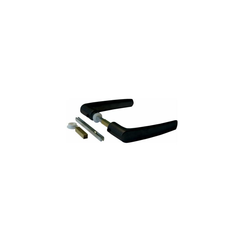 foto del prodotto duval maniglia a doppia leva eco nera bilcoq 6 e 7 mm quadro 36 0108 5900