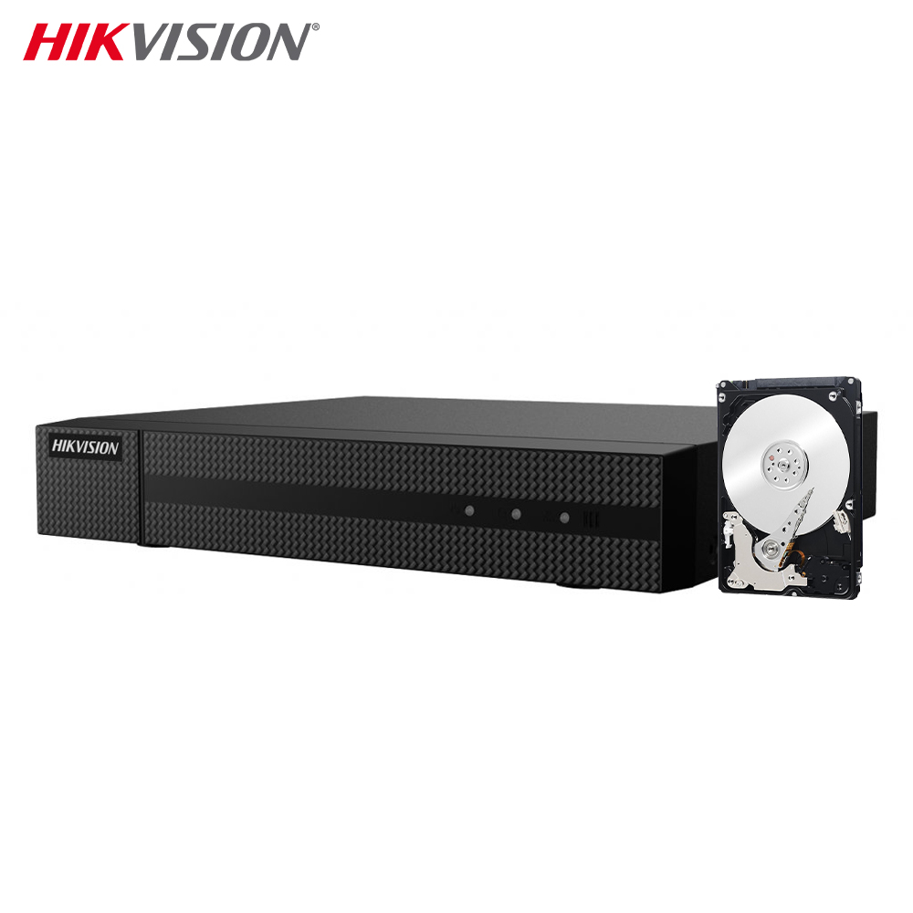 foto del prodotto dvr 8 canali ibrido 4k hikvision 8 mpx hard disk 500gb hwd 7108mh g4