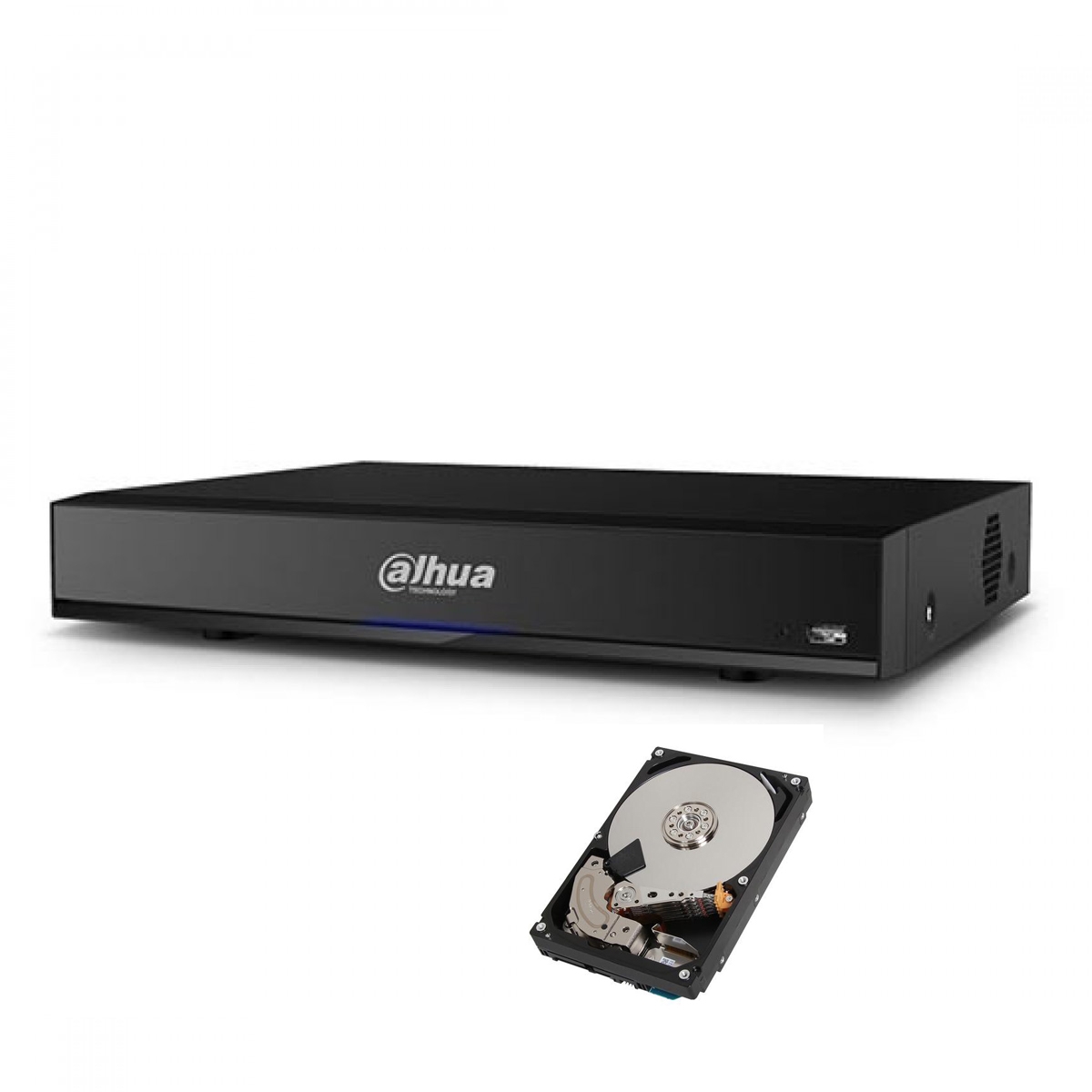 foto del prodotto dvr dahua 8 canali 8 mpx 4k ibrido cloud p2p hard dsik 2tb