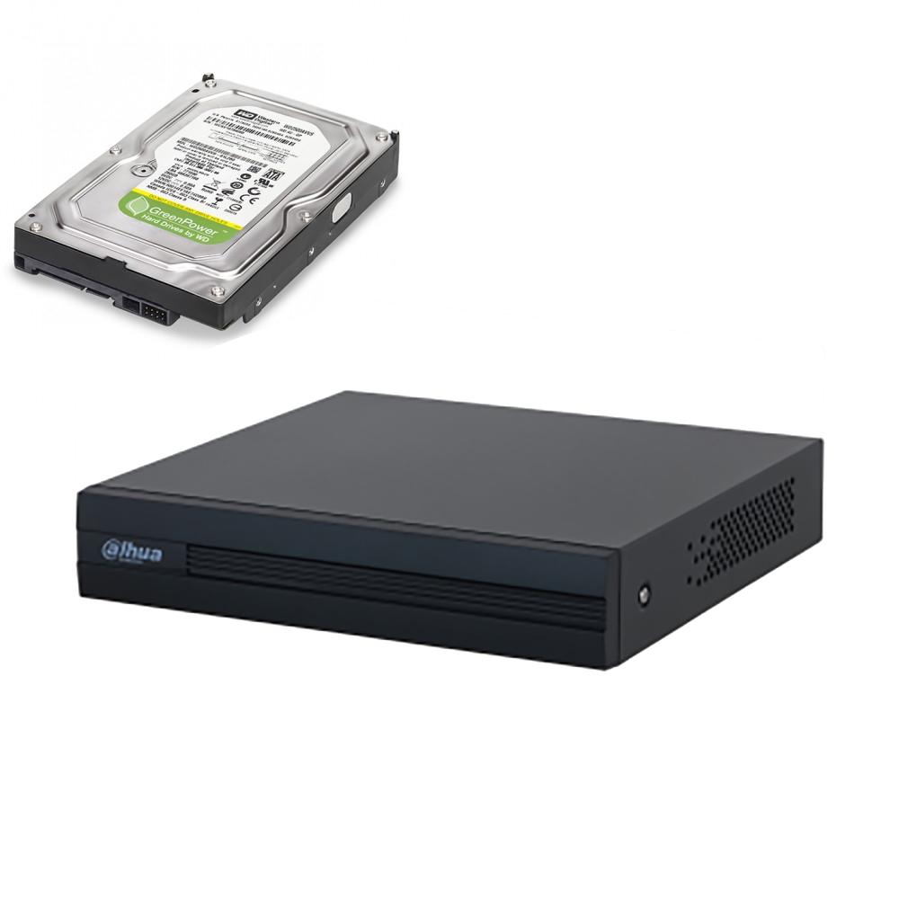 foto del prodotto dvr dahua video registratore 4 canali hdcvi ahd tvi cvbs ip hd 1tb xvr1b04hi