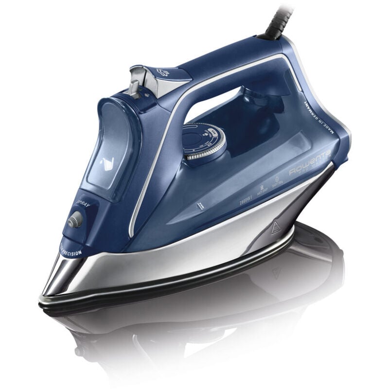 foto del prodotto dw8215 pro master ferro da stiro a vapore con funzione anticalcare, erogazione continua da 45 g min, potenza 2800 w, acciaio inossidabile rowenta