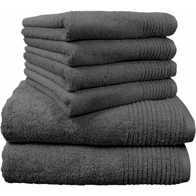 foto del prodotto dyckhoff set asciugamani brillant, 6 pz, grigio grau 