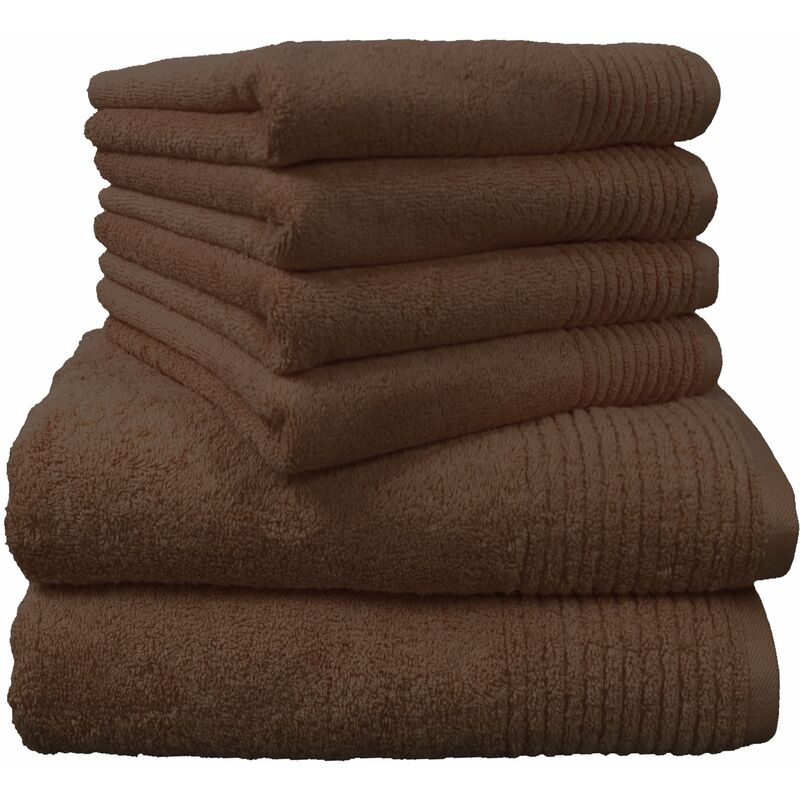 foto del prodotto dyckhoff set asciugamani brillant, 6 pz, marrone braun 