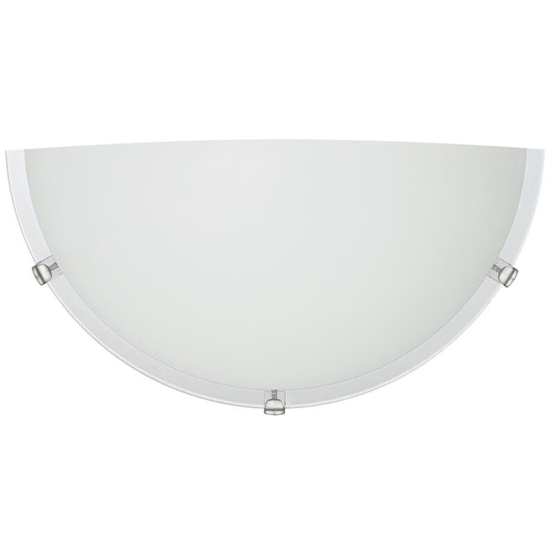 foto del prodotto dylan applique 1xe27 lastra in vetro bianco lucido serigrafato 220 240v 50 hz okx