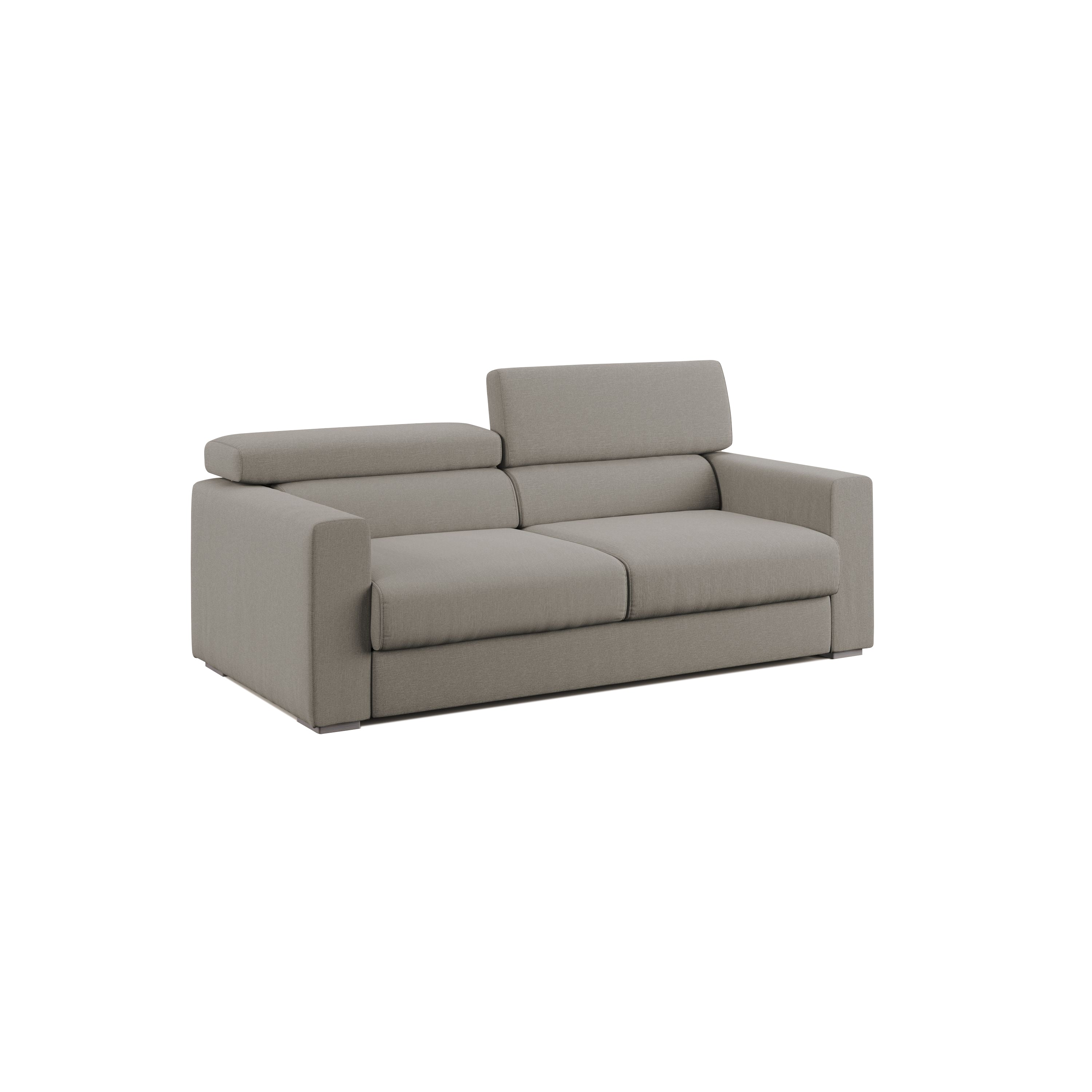 foto del prodotto dylan divano con pouf estraibile 158 cm tortora
