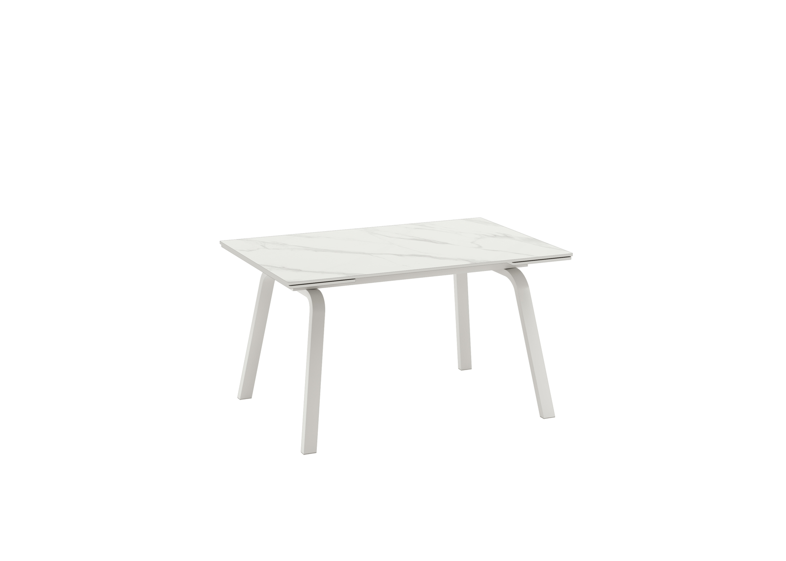 foto del prodotto dylan - tavolo allungabile (140/200 x 80 cm) in ceramica bianca