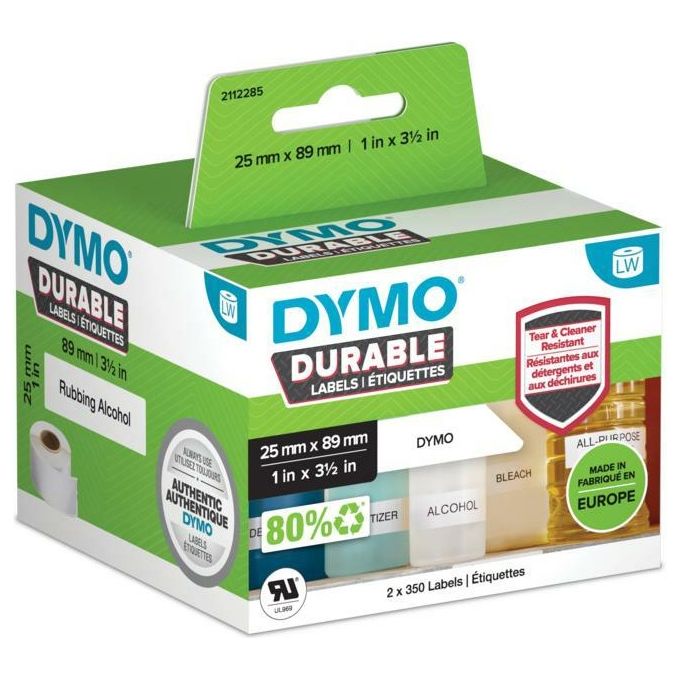 foto del prodotto dymo etichette per indirizzo bianc 25x89mm 2 rotoli di 350
