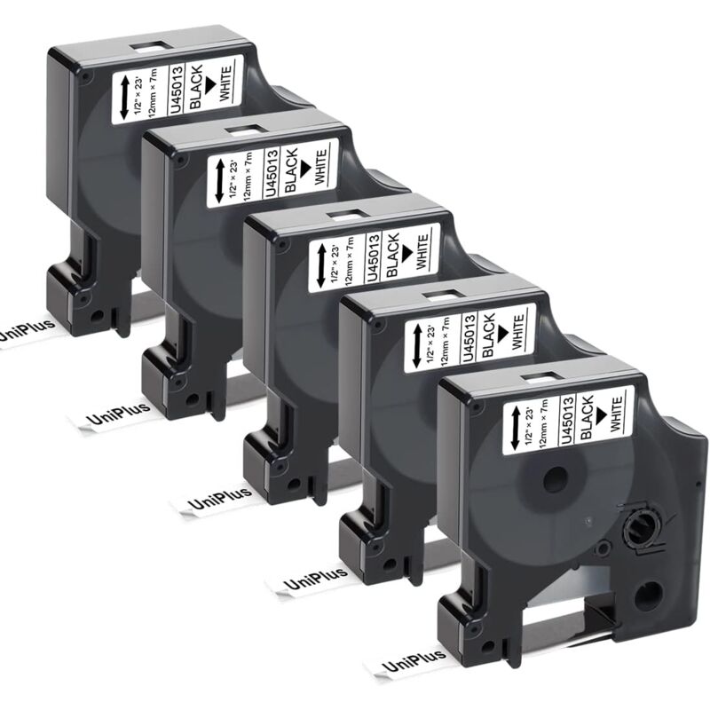 foto del prodotto dymo nastri per etichette compatibili con d1 45013 s0720530 nastri per etichette per labelmanager 100 150 120p 160 200 280 220p 210d 260p pnp 360d,