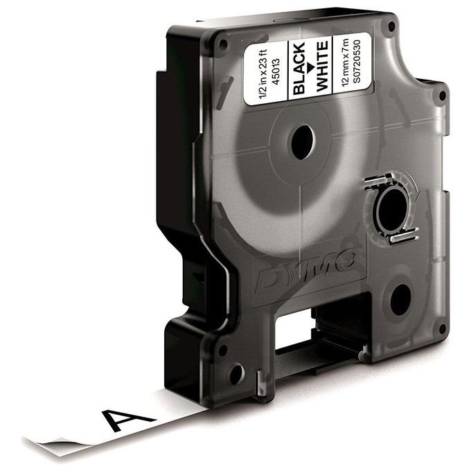 foto del prodotto dymo nastro d1 12mmx7m nero bianc